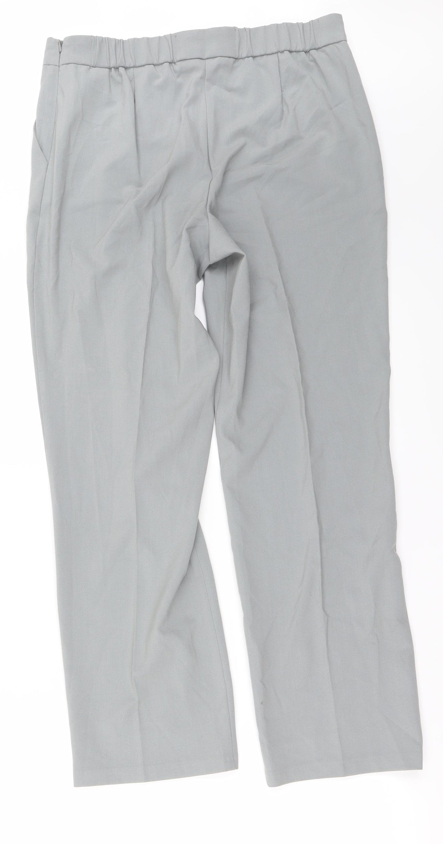 Marks and Spencer Womens Grey   Trousers  Size 12 L26 in
