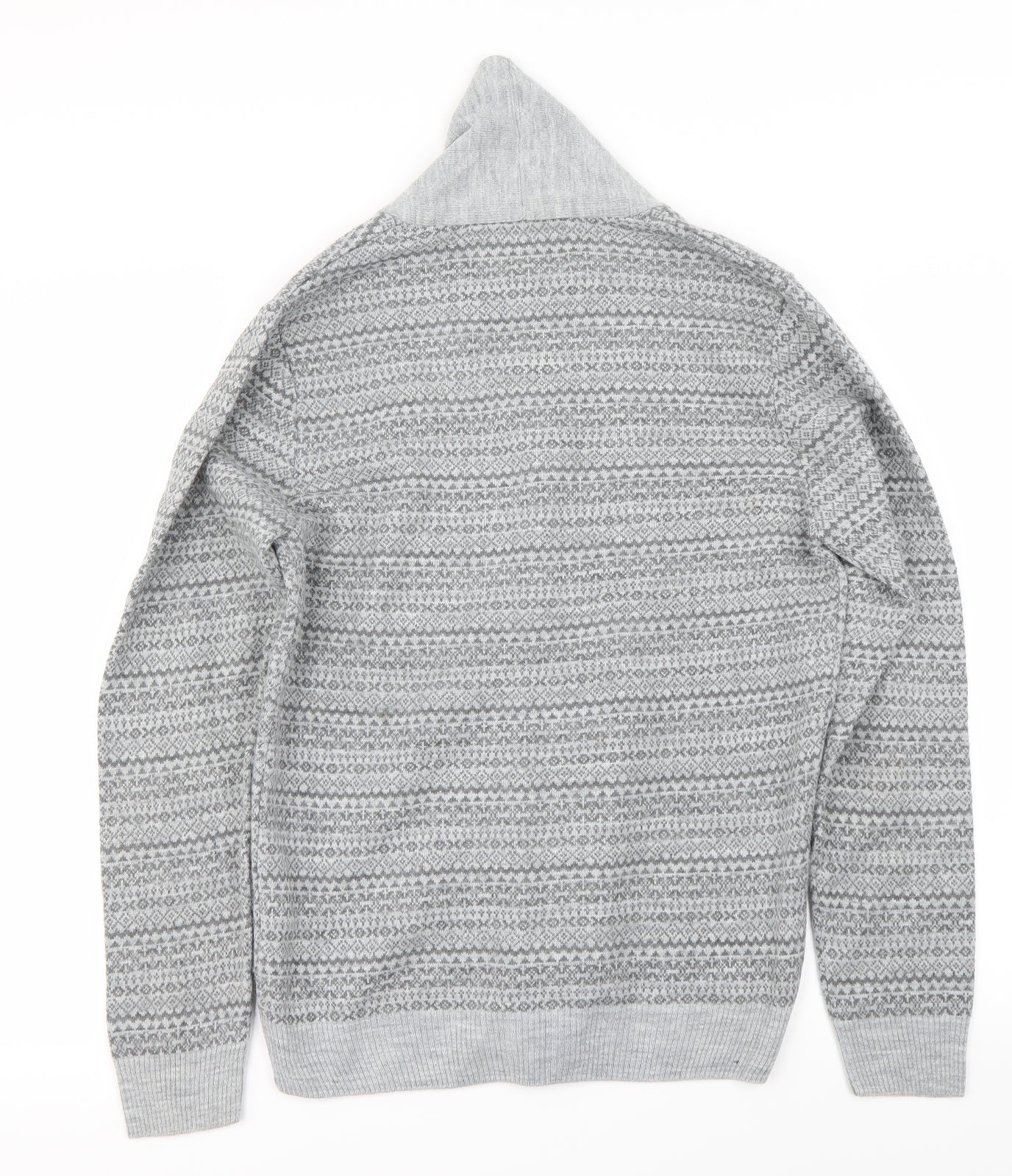 River Island Mens Grey   Cardigan Jumper Size M
