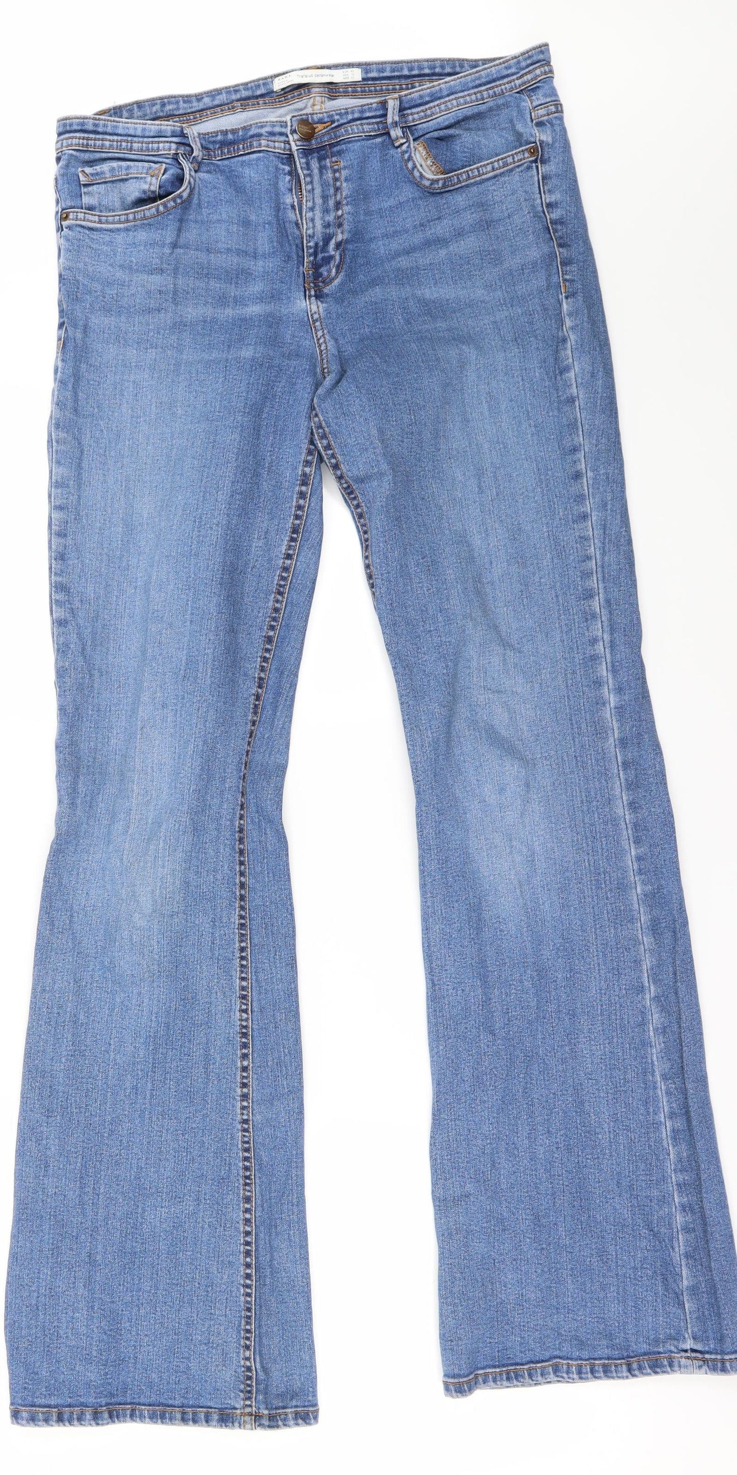 Zara Womens Blue   Flared Jeans Size 12 L30 in