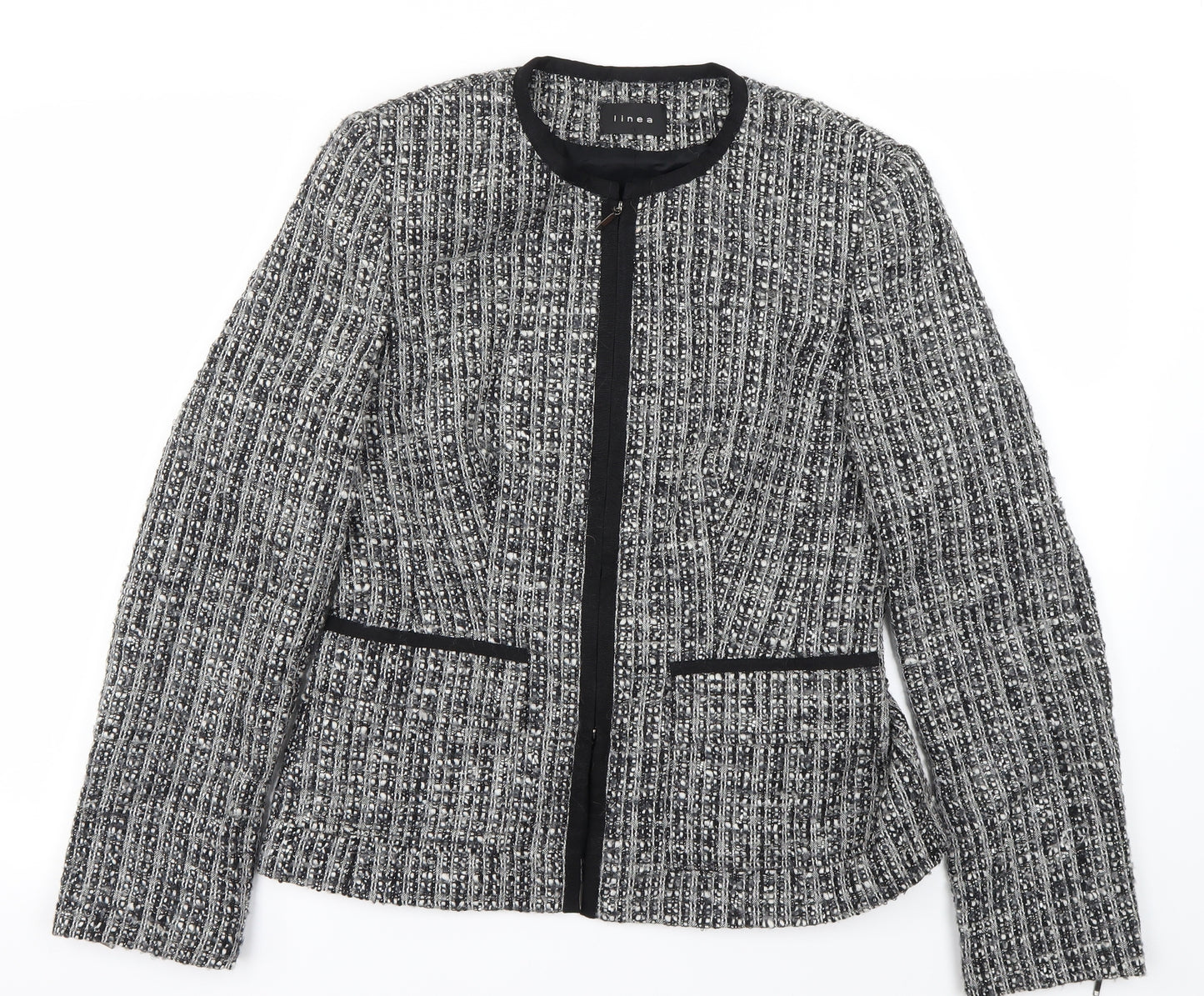 Linea Womens Grey   Jacket Coat Size 12