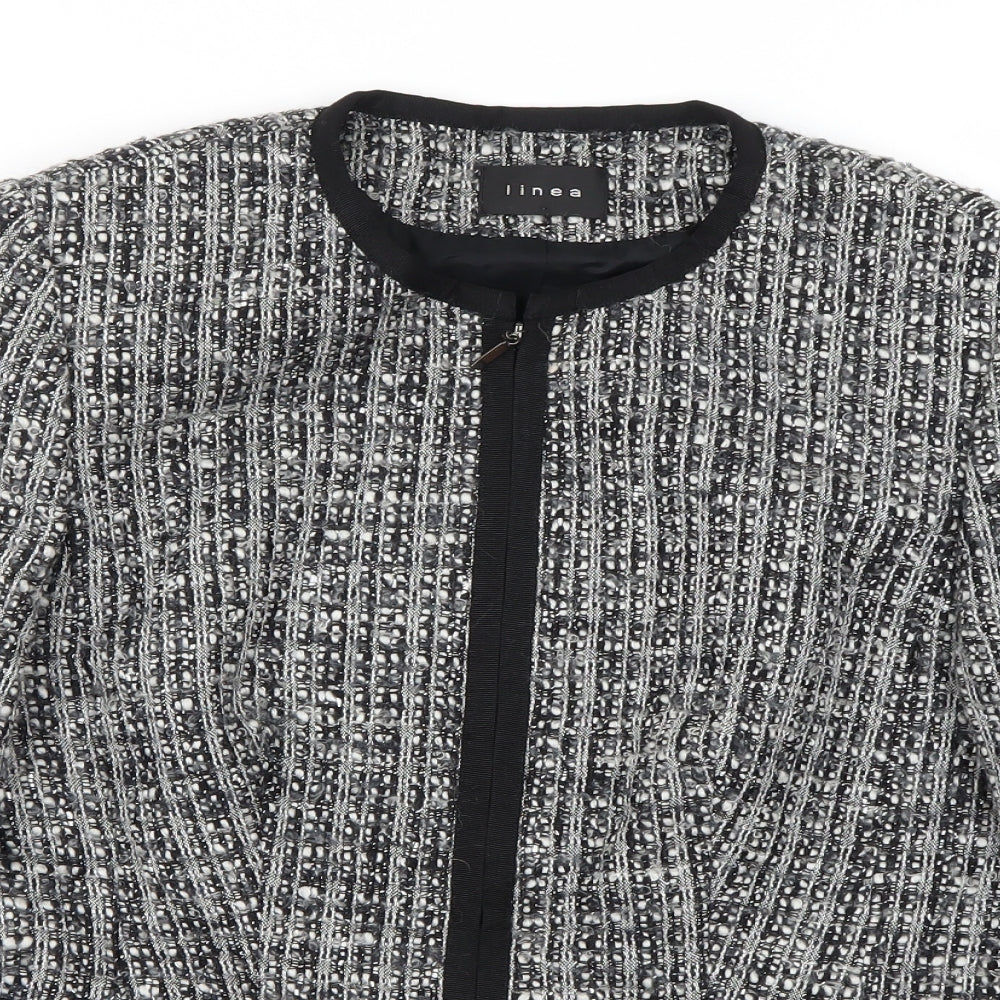 Linea Womens Grey   Jacket Coat Size 12