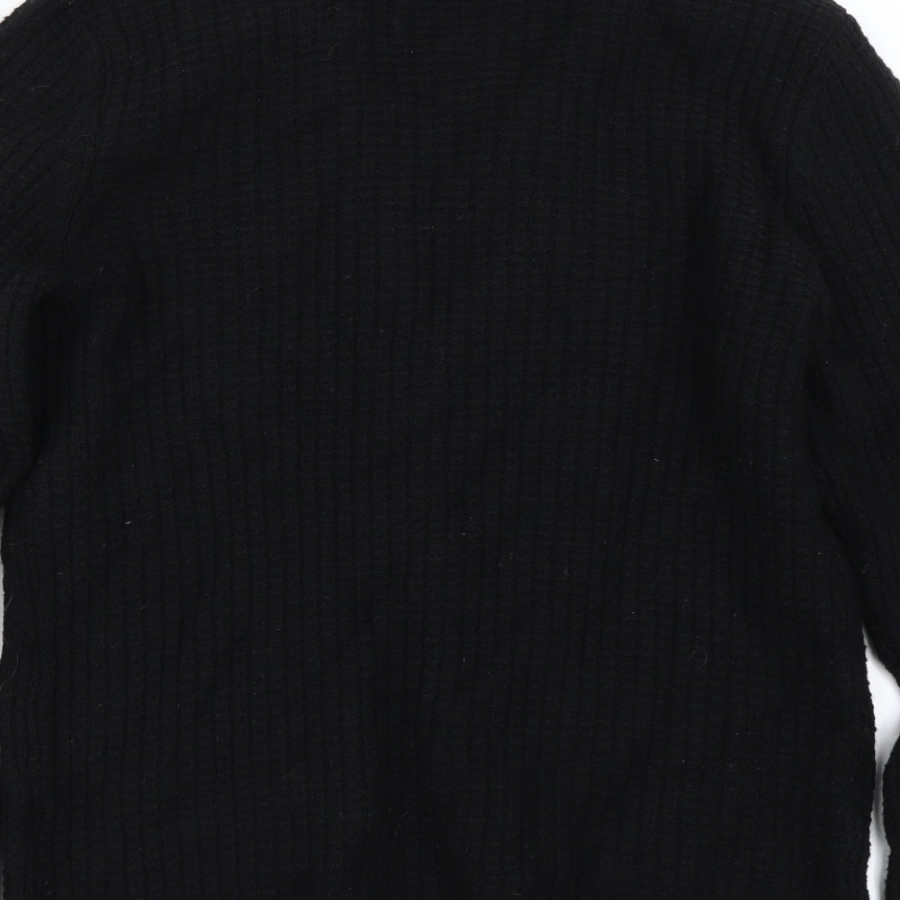 friday casual Mens Black   Cardigan Jumper Size XL