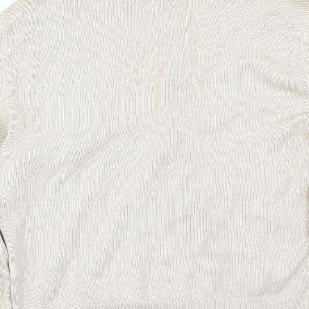 APC Mens Ivory   Full Zip Jumper Size L