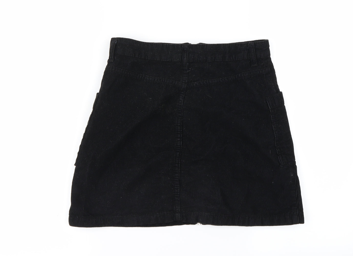 Topshop Womens Black   A-Line Skirt Size 8