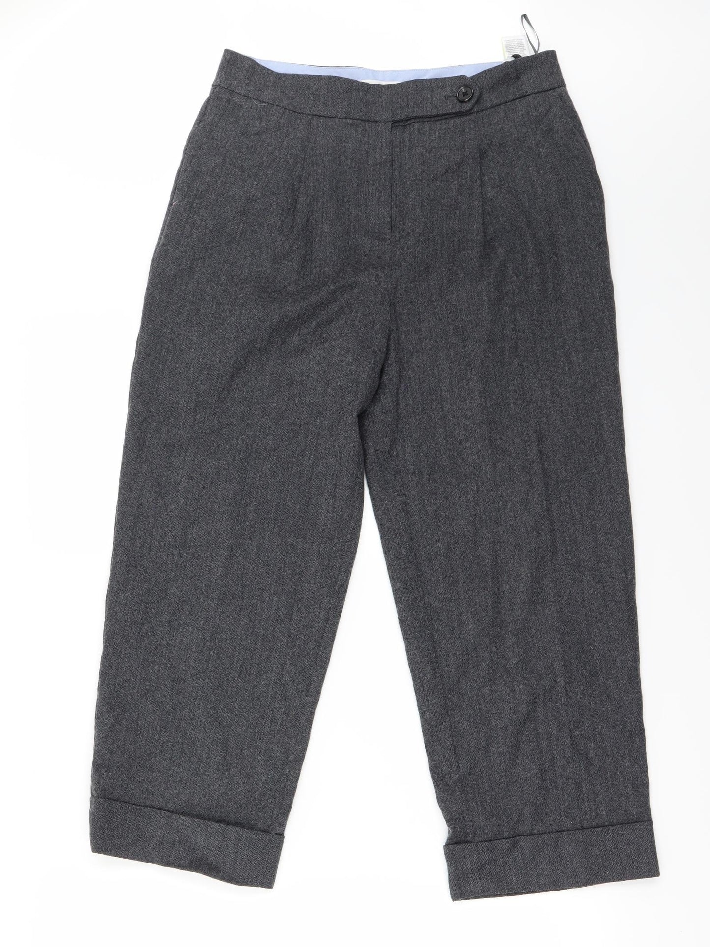 Per Una Womens Grey   Trousers  Size 10 L26 in