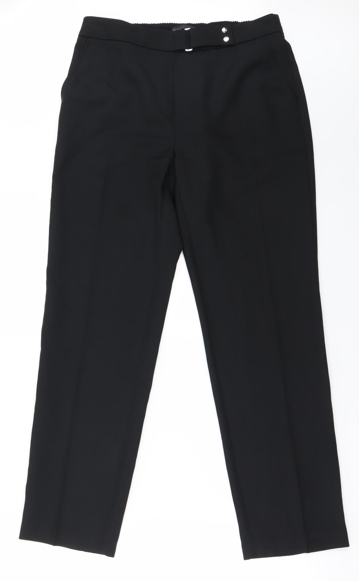 Marks and Spencer Womens Black   Trousers  Size 10 L26 in