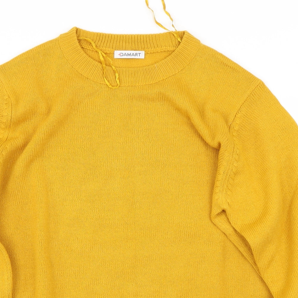 Damart Womens Yellow   Pullover Jumper Size 12