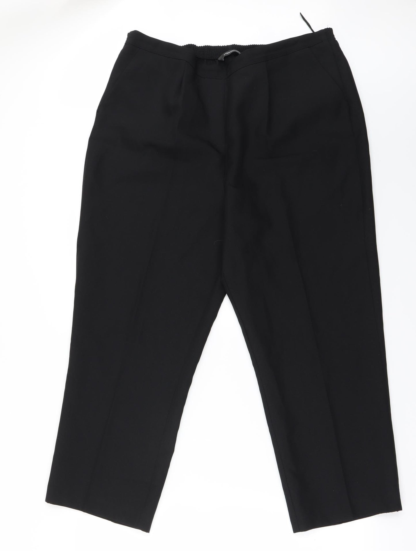 Preworn Womens Black   Trousers  Size 18 L25 in