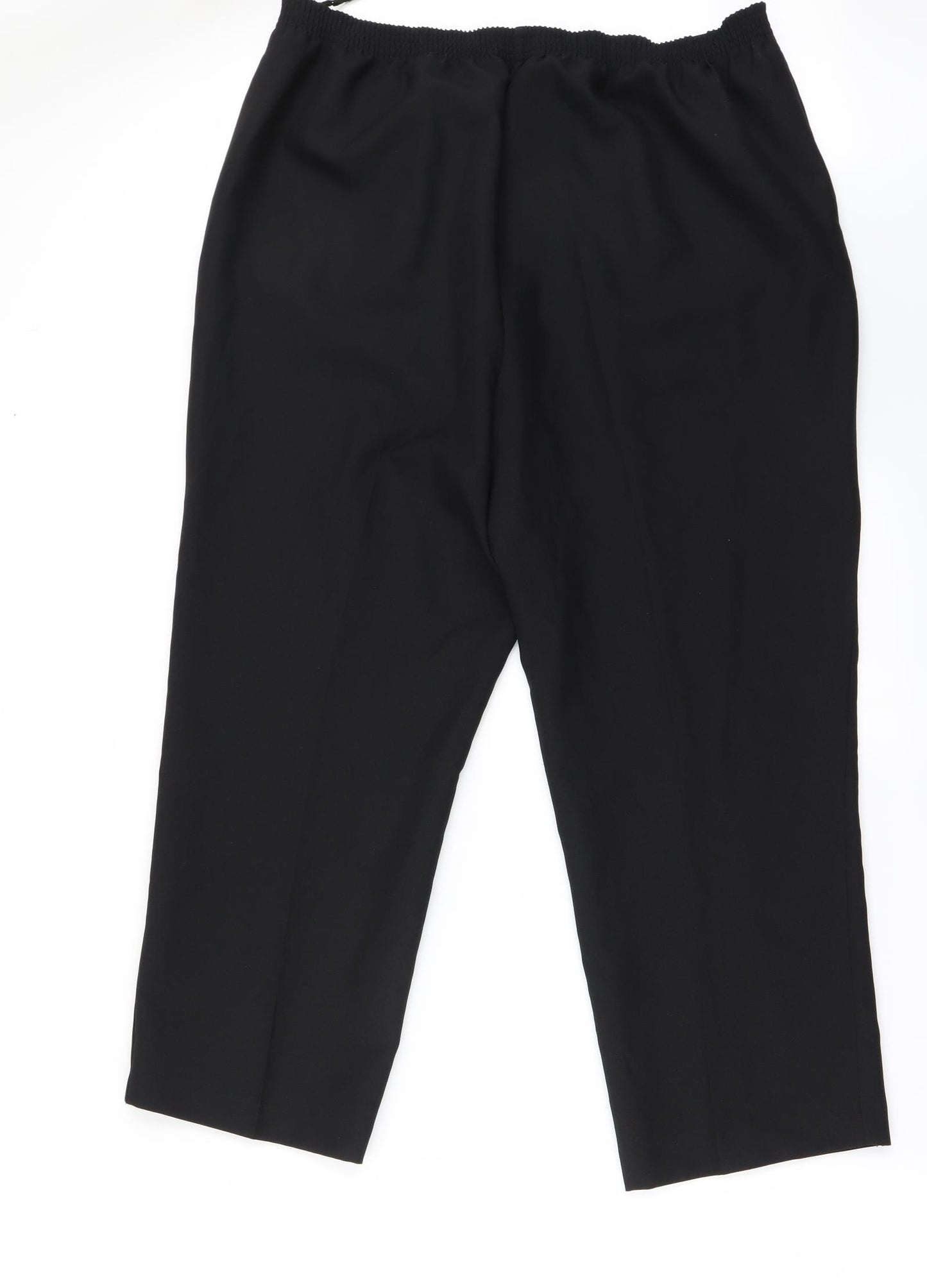Preworn Womens Black   Trousers  Size 18 L25 in