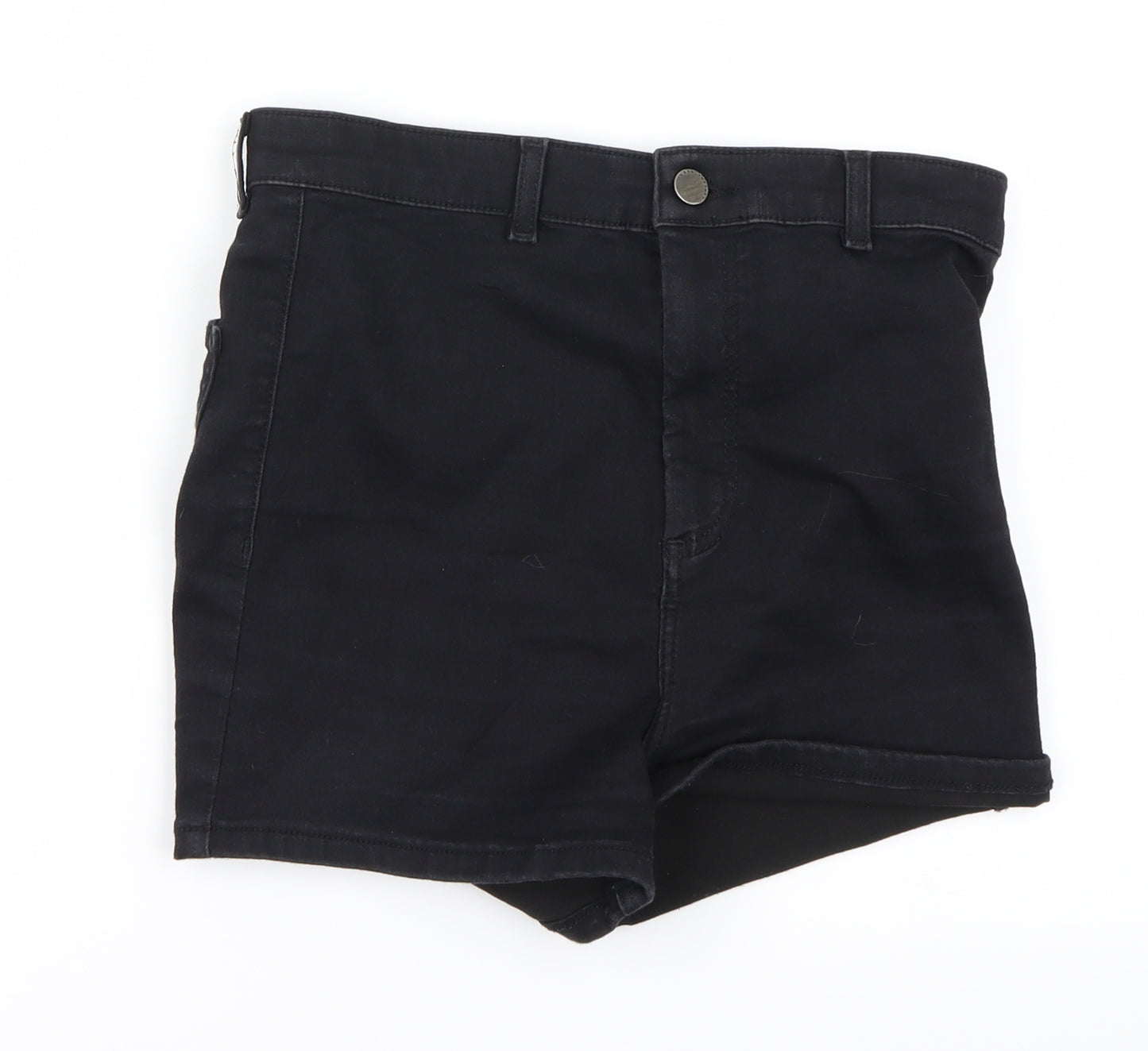 Topshop Womens Black   Cut-Off Shorts Size 12