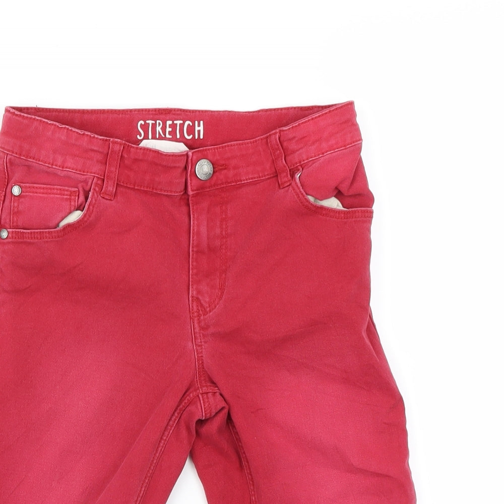 H&M Boys Red   Chino Trousers Size 7-8 Years