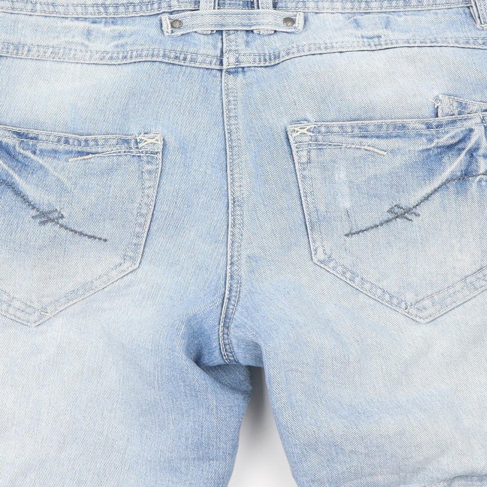Preworn Womens Blue   Cut-Off Shorts Size 14
