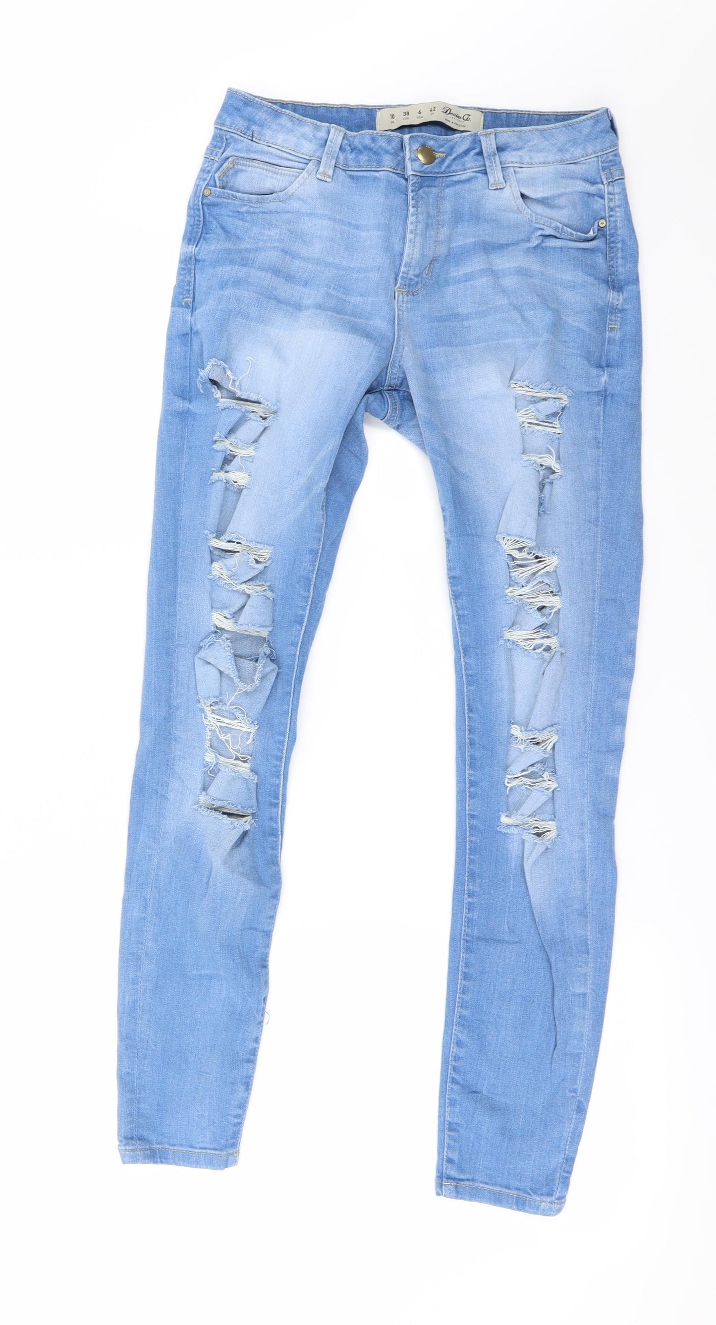 denim co Womens Blue   Skinny Jeans Size 10 L26 in
