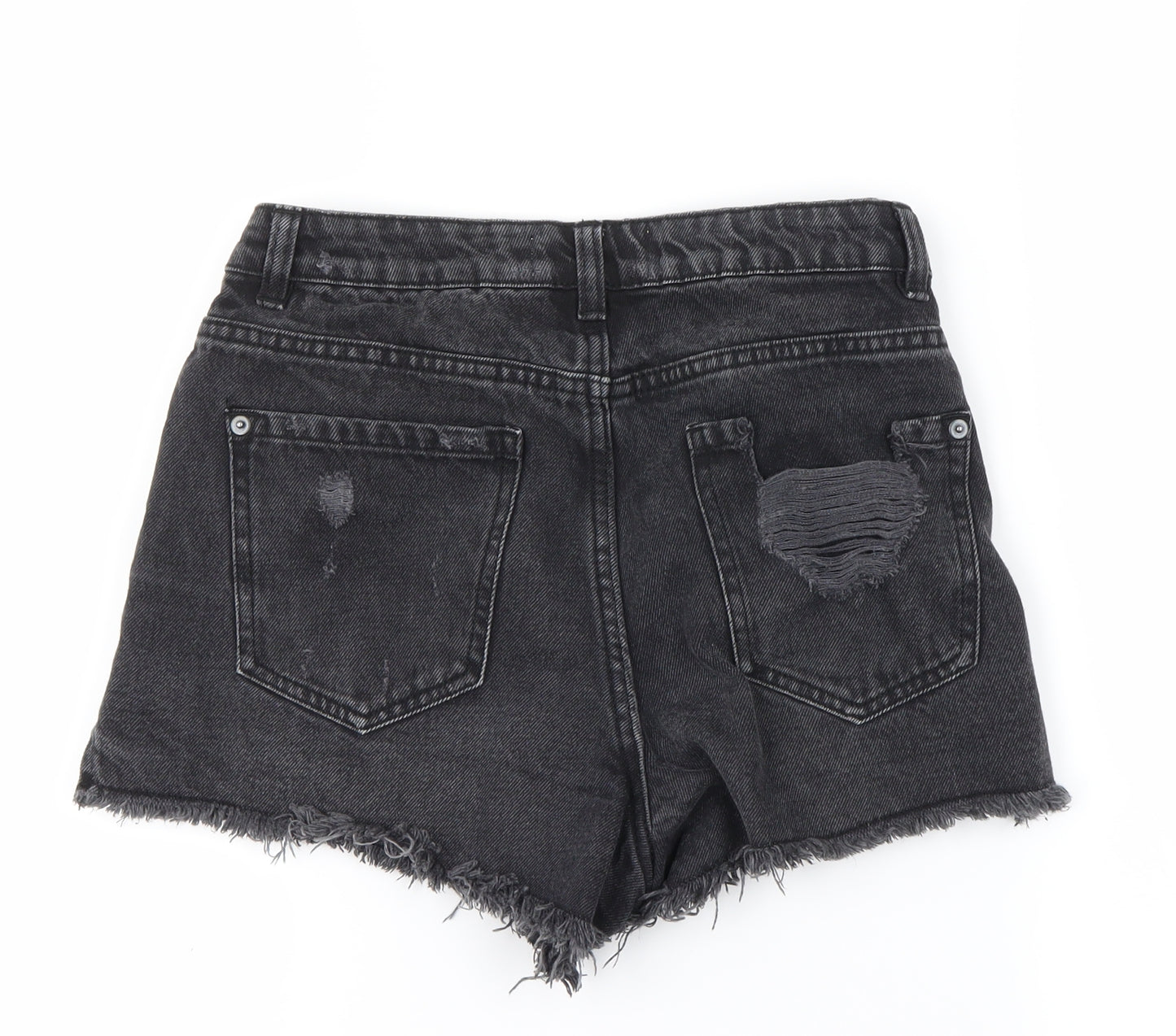 New Look Womens Black   Cut-Off Shorts Size 8
