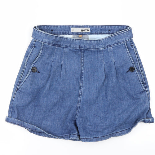 Topshop Womens Blue   Cut-Off Shorts Size 28 in