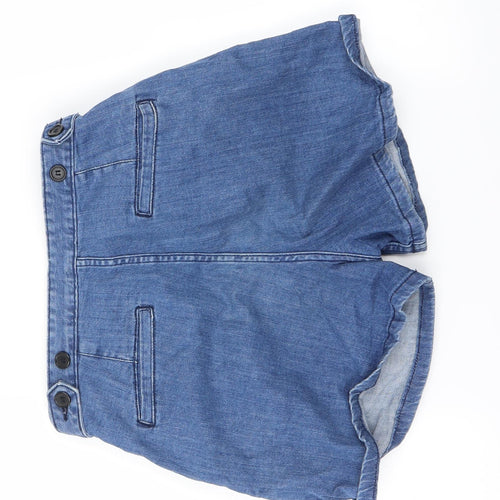 Topshop Womens Blue   Cut-Off Shorts Size 28 in