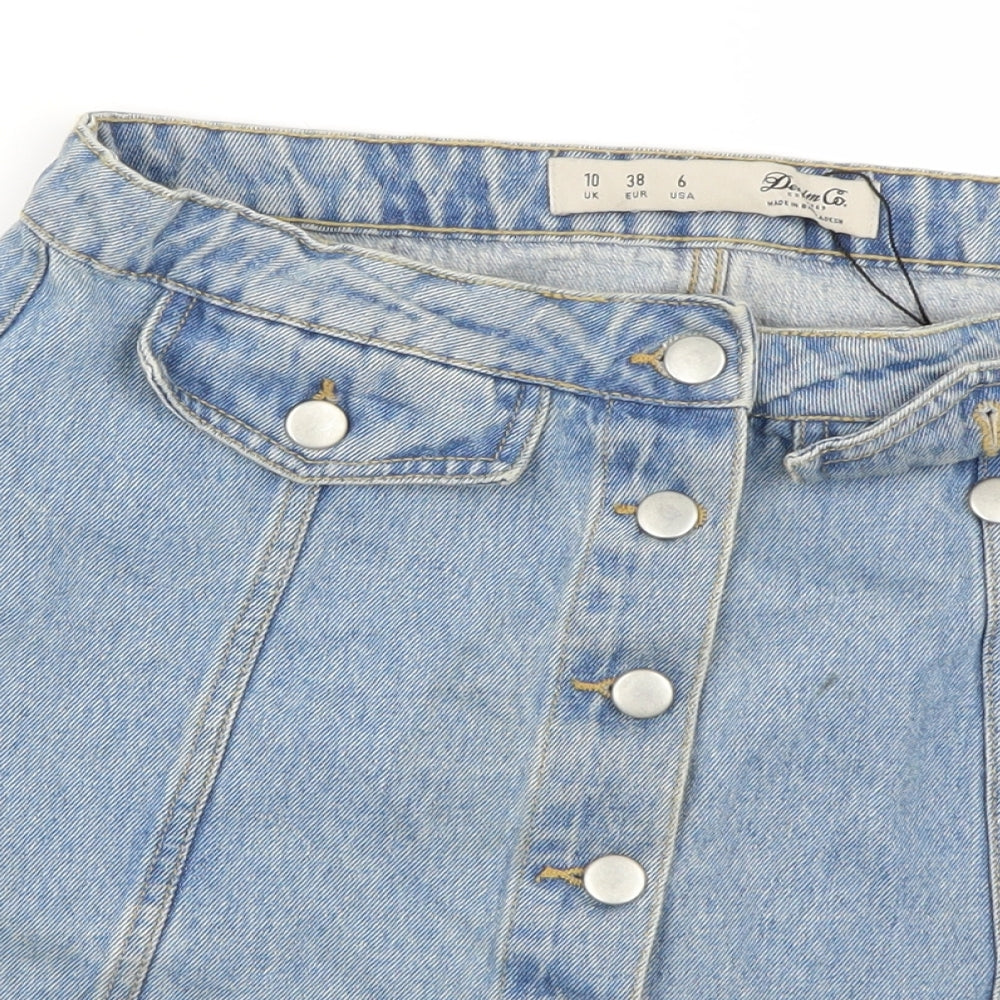 denim co Womens Blue   A-Line Skirt Size 10