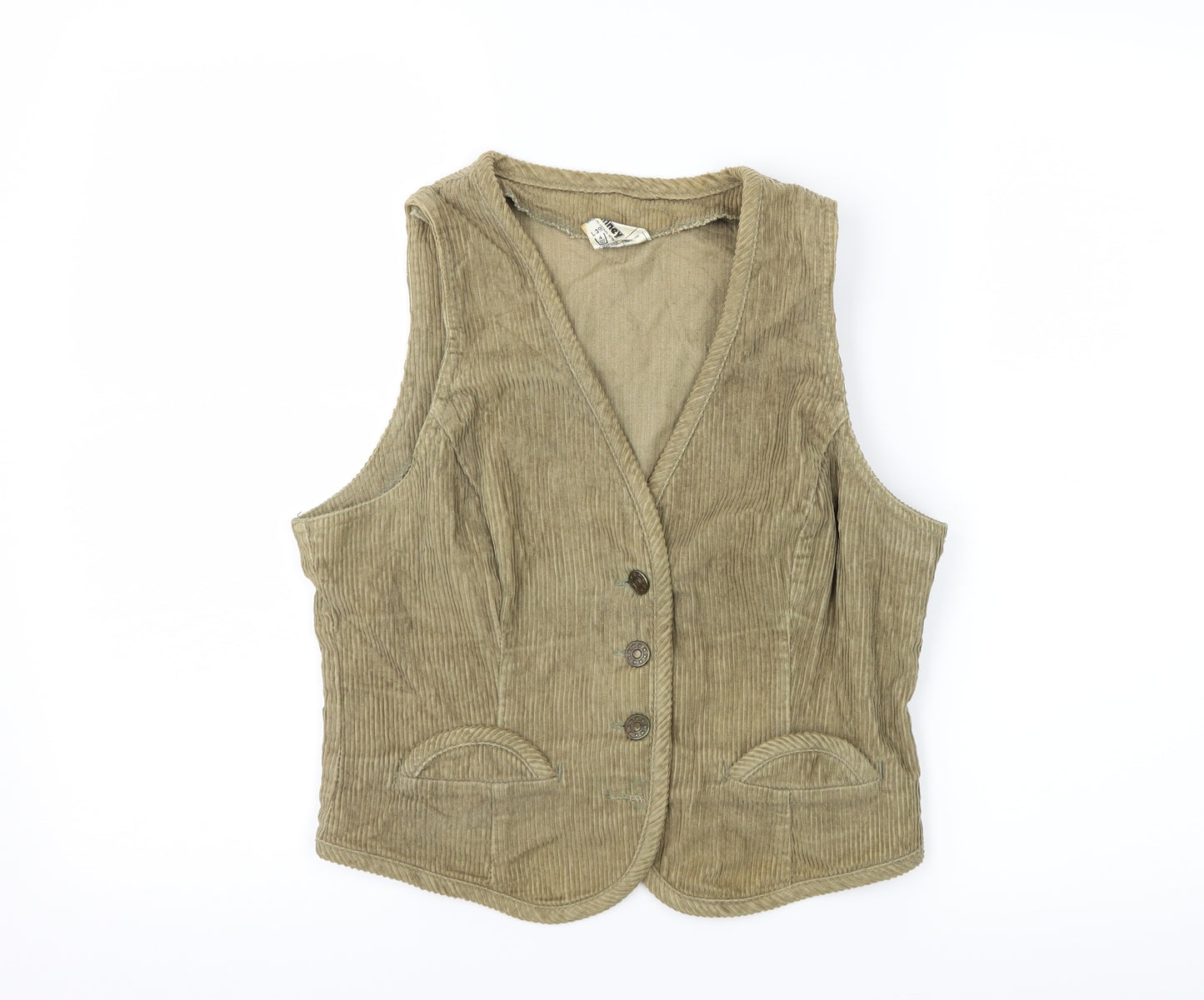 Spinney Womens Green  Corduroy Jacket Waistcoat Size 14