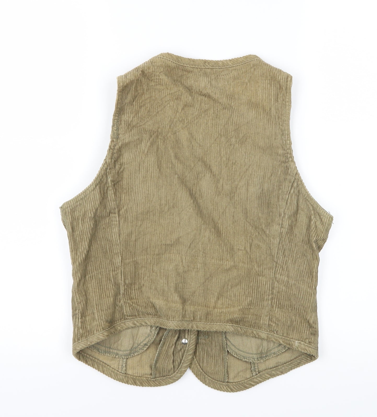 Spinney Womens Green  Corduroy Jacket Waistcoat Size 14