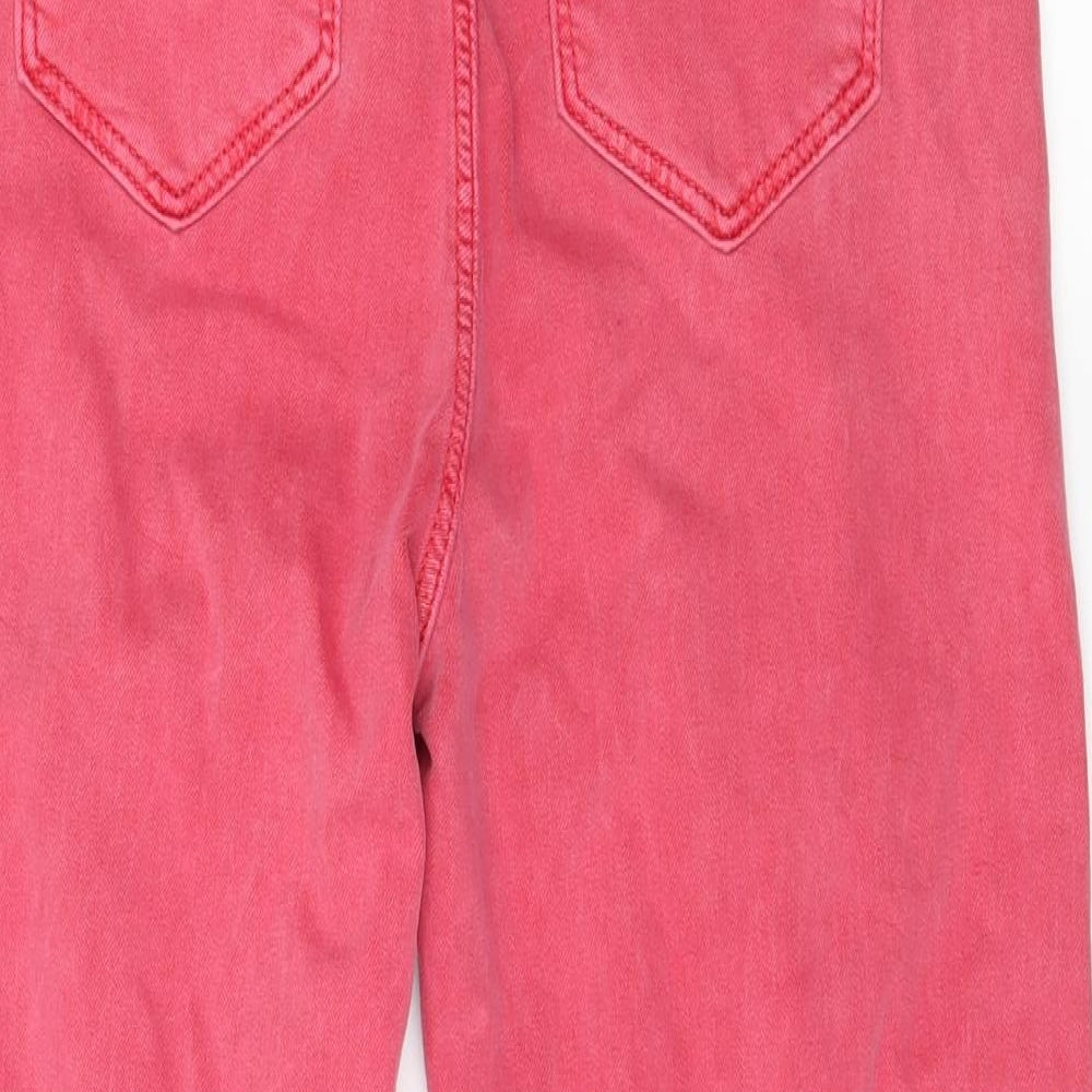 Preworn Womens Pink  Denim Cropped Jeans Size 10 L22 in