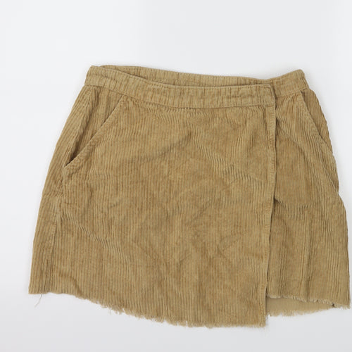 BDG Womens Brown  Corduroy Wrap Skirt Size M