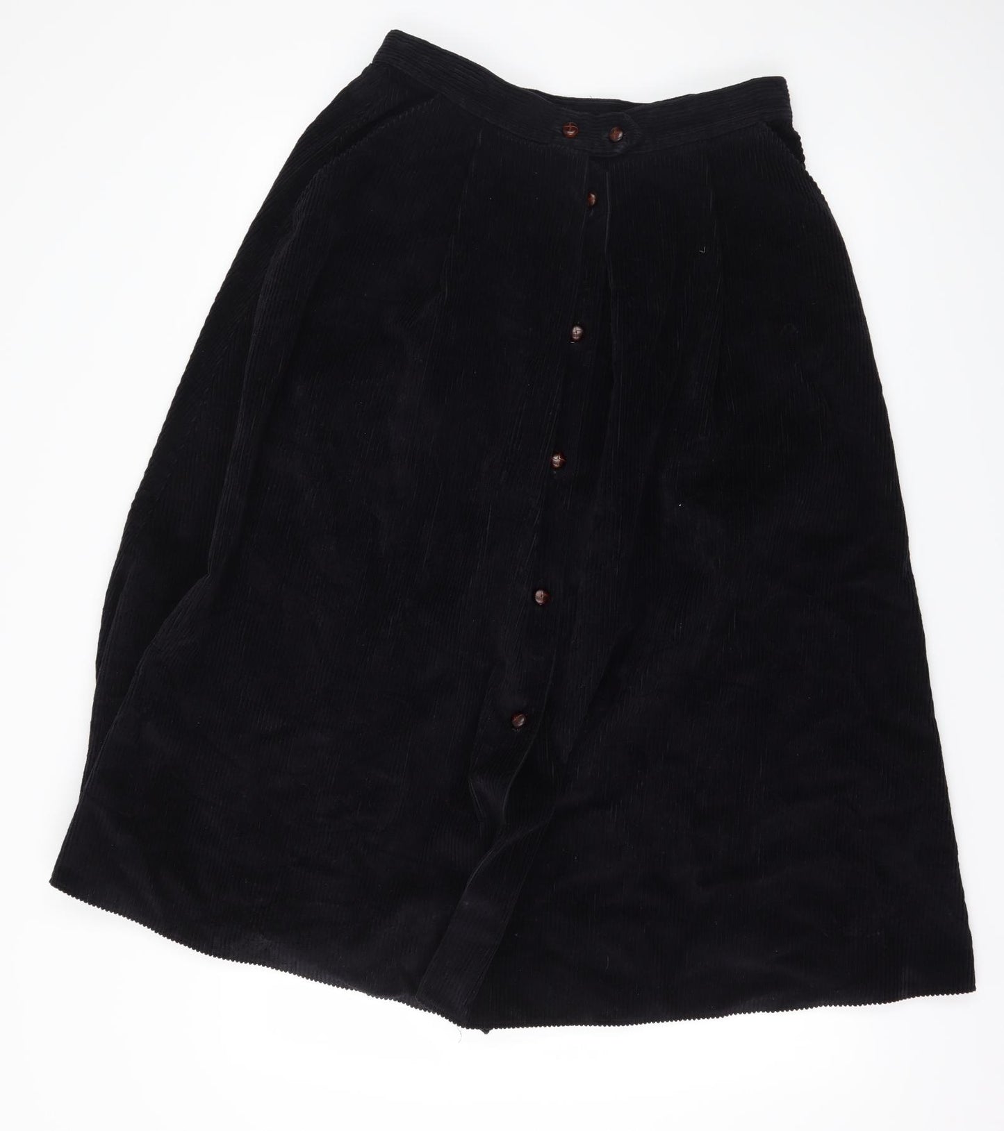 St Michael Womens Blue  Corduroy Peasant Skirt Size 16