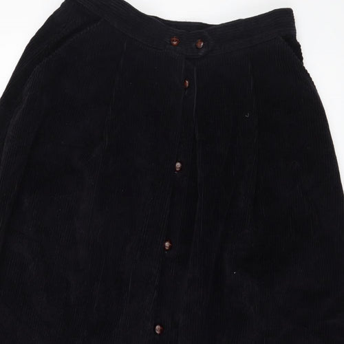 St Michael Womens Blue  Corduroy Peasant Skirt Size 16