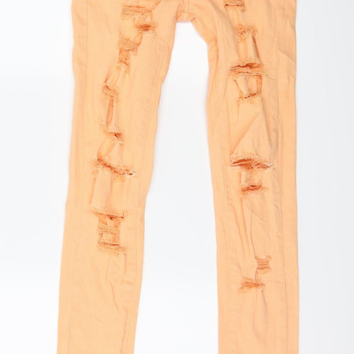Suteblanco Jeans Womens Orange  Denim Skinny Jeans Size 6 L29 in