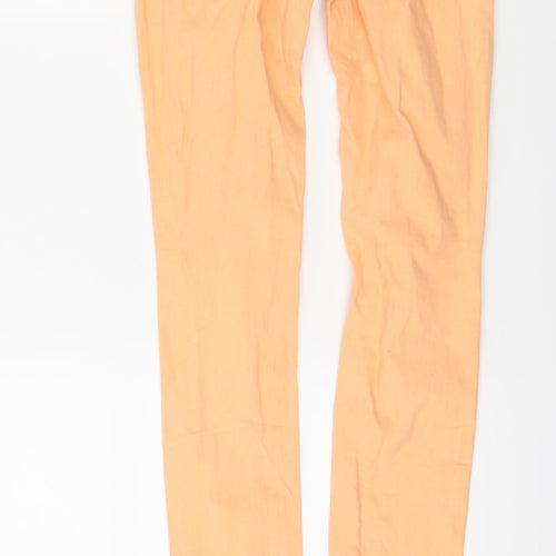 Suteblanco Jeans Womens Orange  Denim Skinny Jeans Size 6 L29 in