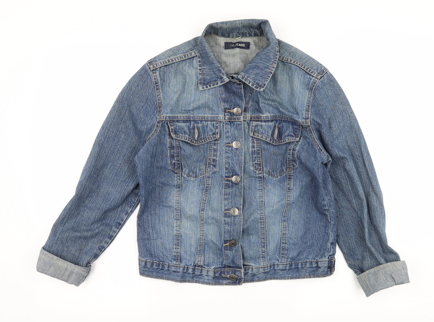 NL Jeans Womens Blue  Denim Jacket  Size 14