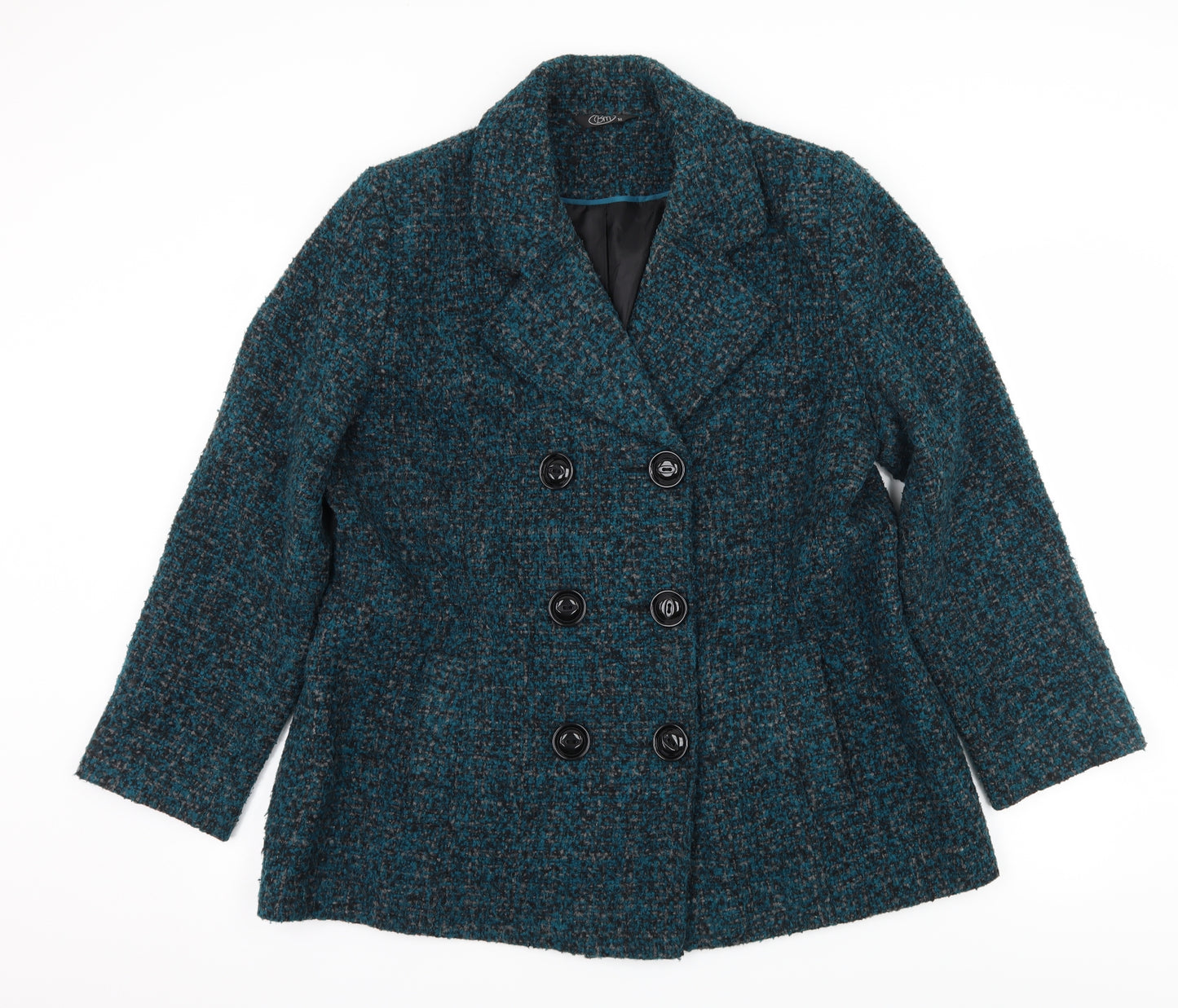 Bonmarché Womens Blue   Pea Coat Coat Size 18
