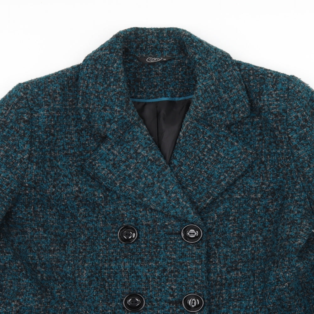 Bonmarché Womens Blue   Pea Coat Coat Size 18