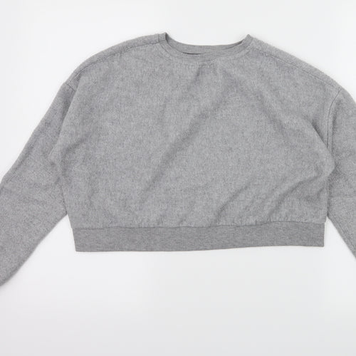 New Look Girls Grey  Jersey Pullover Sweatshirt Size 12-13 Years  - 1997