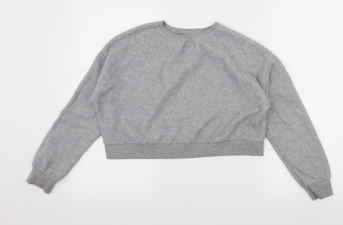 New Look Girls Grey  Jersey Pullover Sweatshirt Size 12-13 Years  - 1997