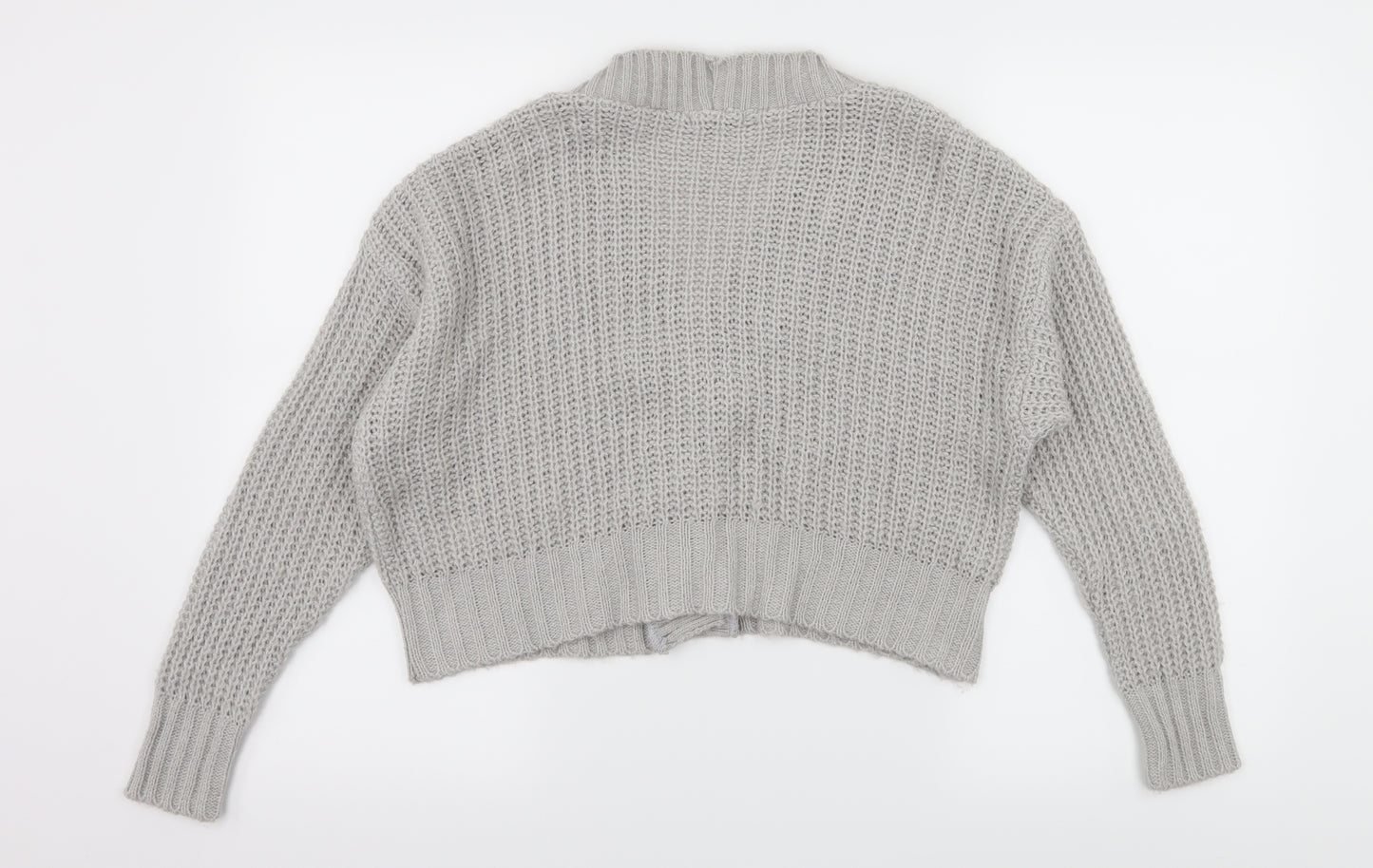 Boohoo Womens Green  Knit Cardigan Jumper Size M