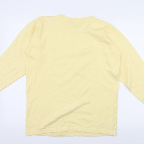 Marks and Spencer Womens Yellow  Knit Pullover Jumper Size 8