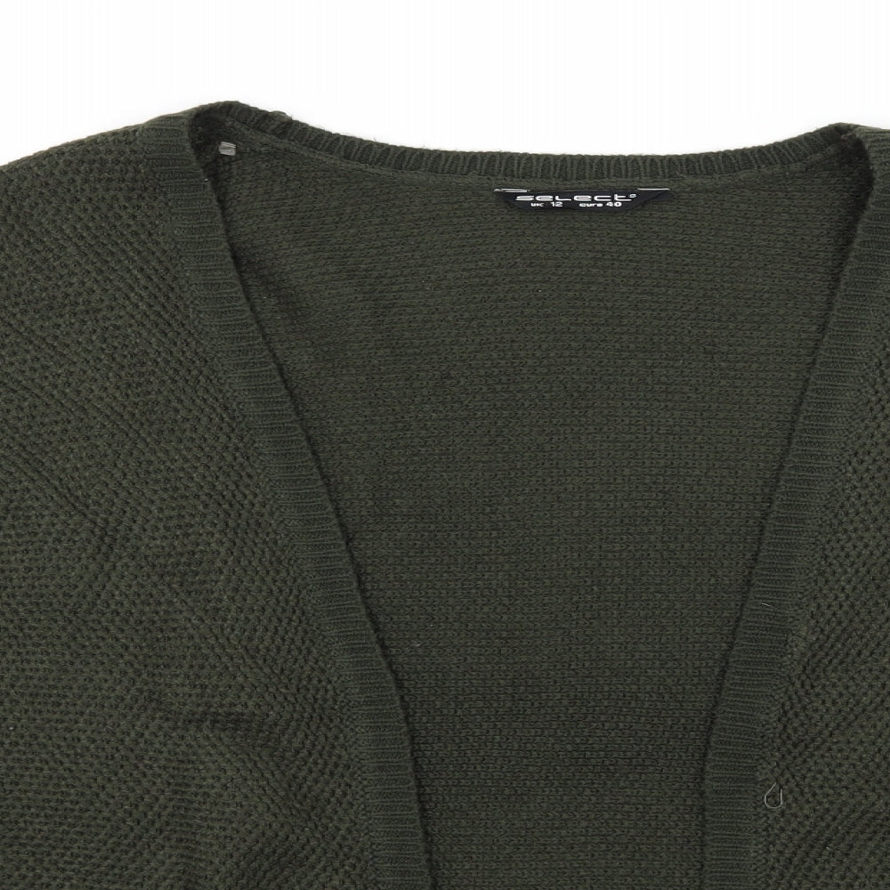 Select Womens Green  Knit Cardigan Jumper Size 12