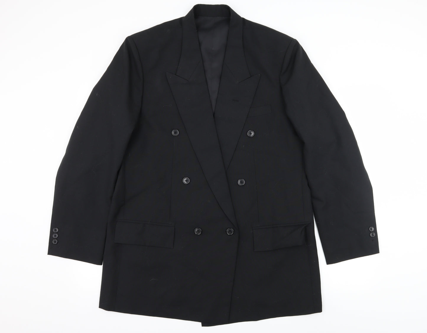 M.A.A Mens Black   Jacket Suit Jacket Size L