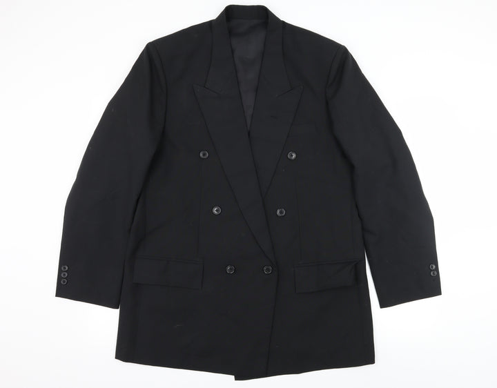 M.A.A Mens Black   Jacket Suit Jacket Size L