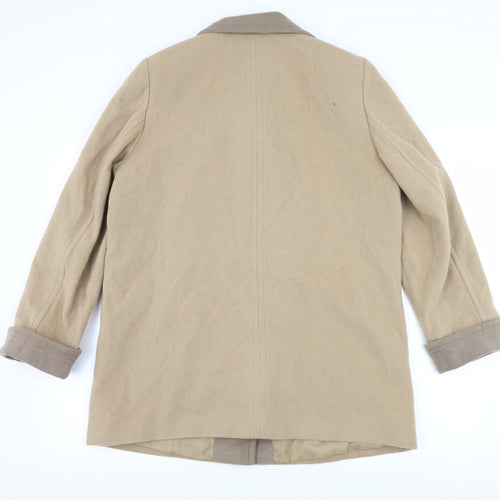 Marks and Spencer Womens Beige   Overcoat Coat Size 16