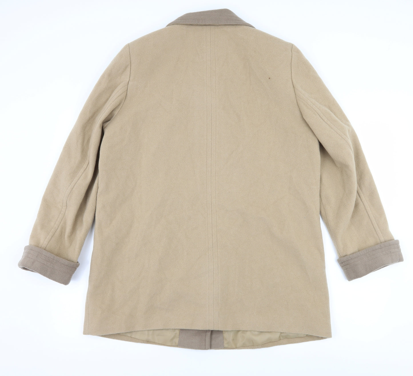 Marks and Spencer Womens Beige   Overcoat Coat Size 16