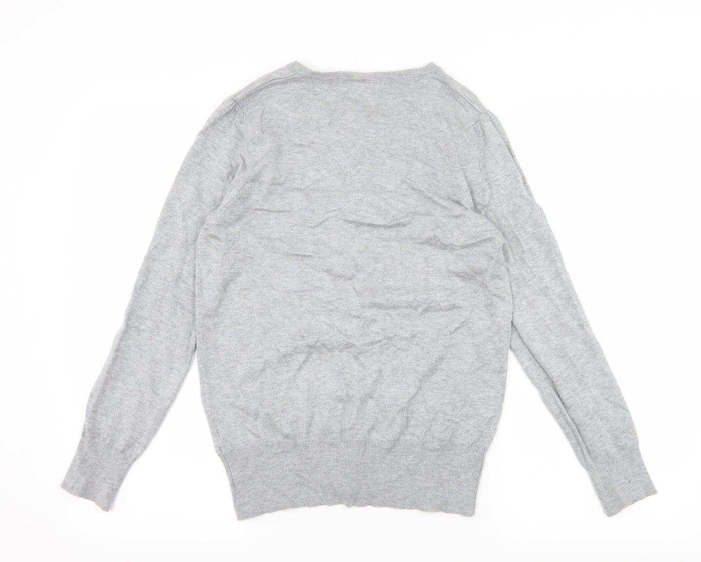 Marks and Spencer Womens Grey  Knit Cardigan Jumper Size 12