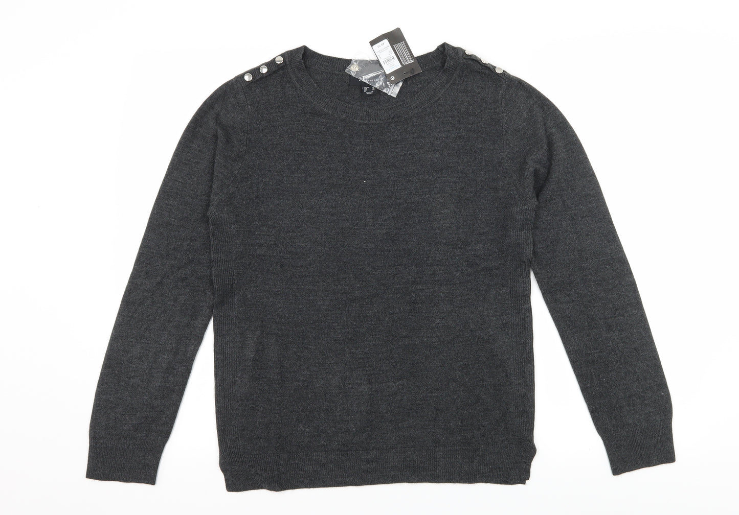 Atmosphere Womens Grey  Knit Pullover Jumper Size 12
