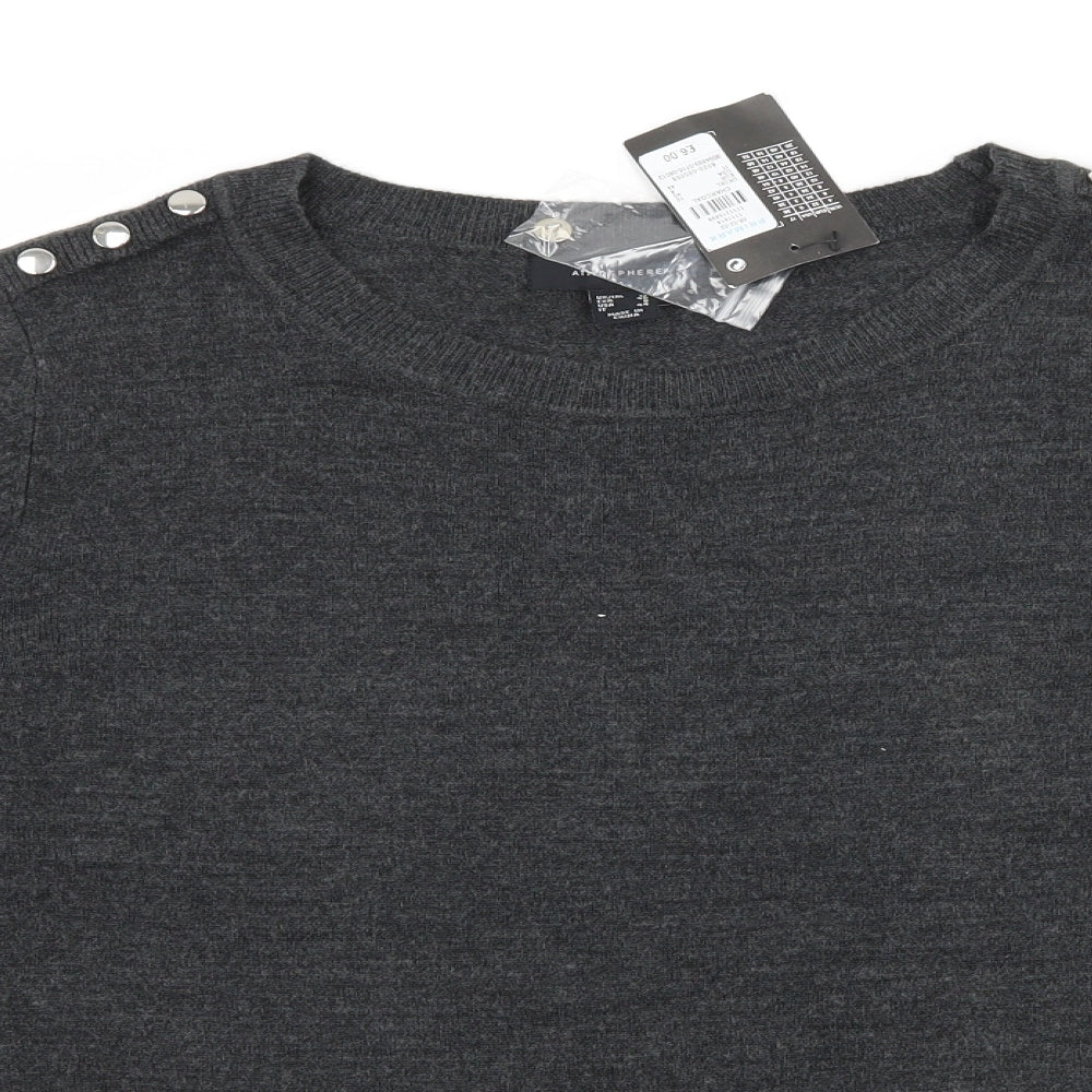 Atmosphere Womens Grey  Knit Pullover Jumper Size 12