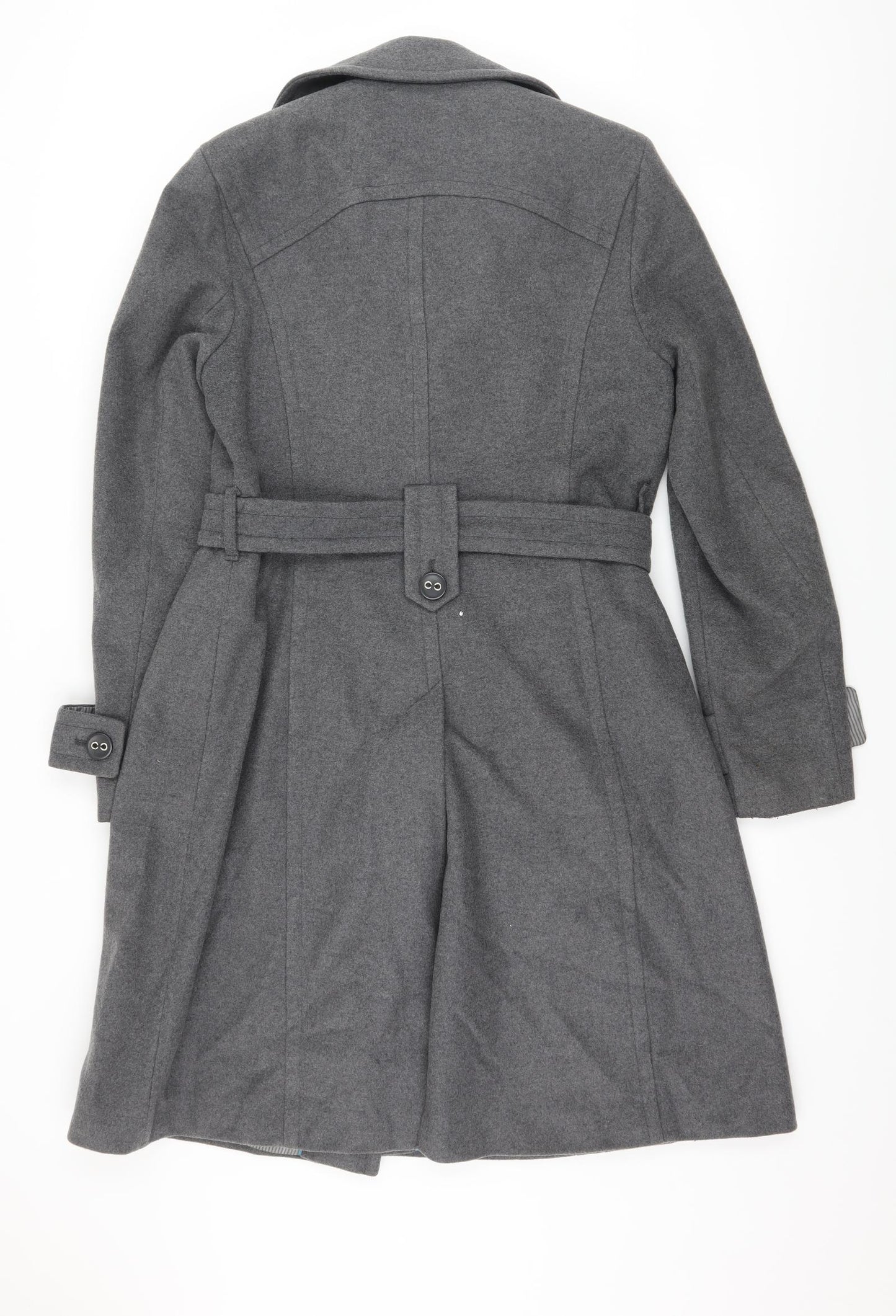 NEXT Womens Grey   Overcoat Coat Size 14