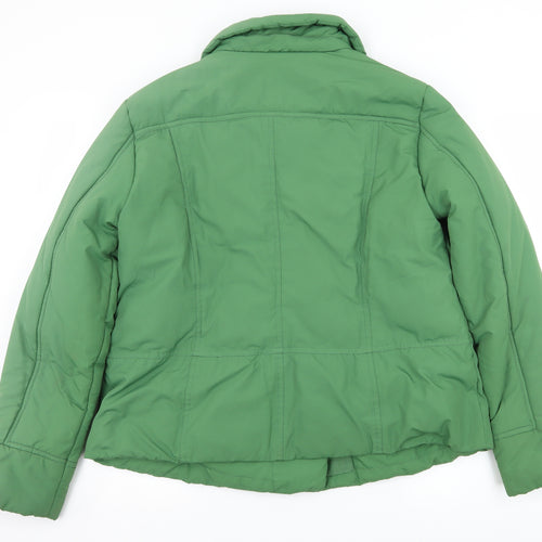 Monsoon Womens Green   Puffer Jacket Coat Size 16