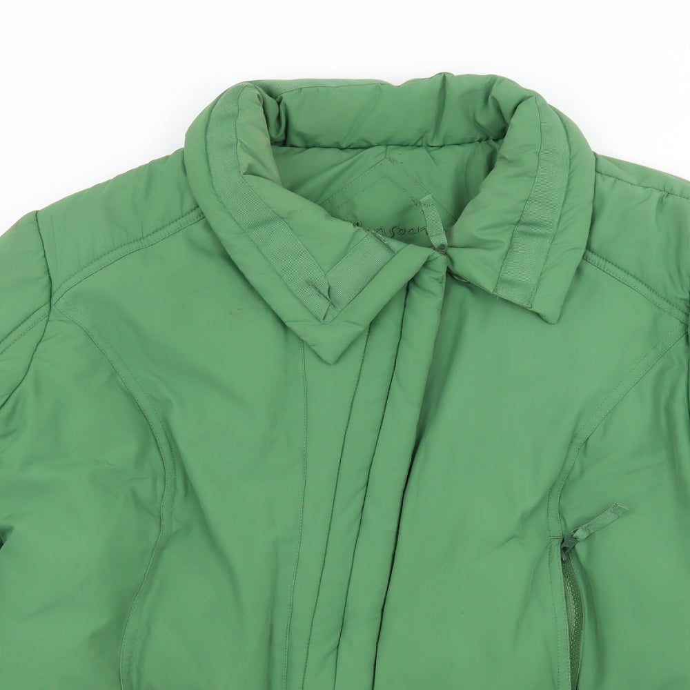 Monsoon Womens Green   Puffer Jacket Coat Size 16