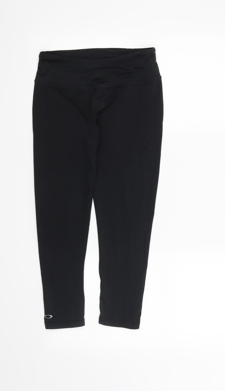 Oakley Womens Black Capri Leggings Size S L21 in