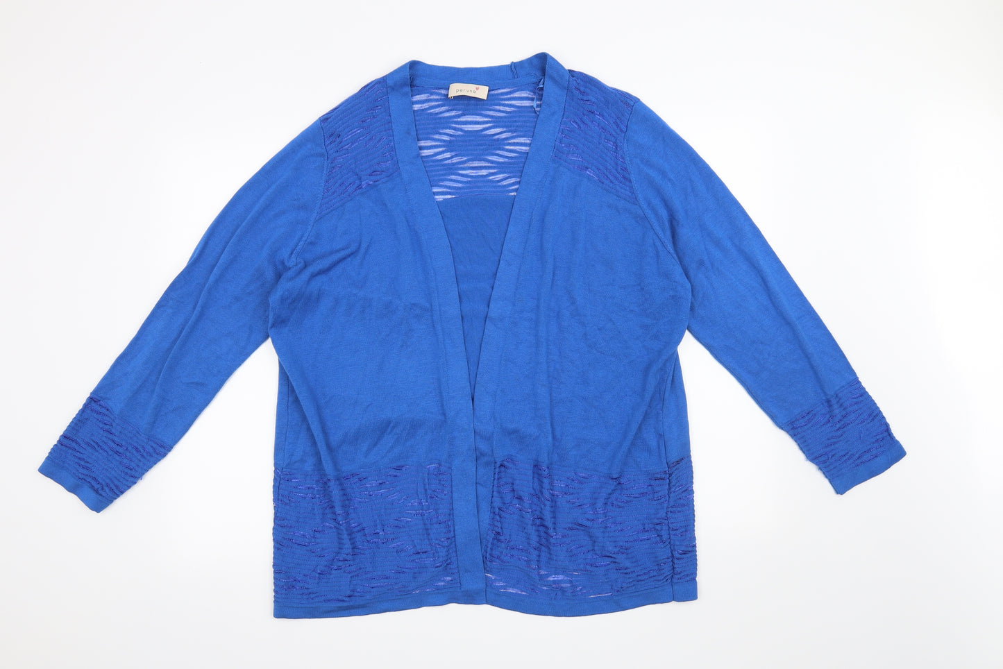 Marks and Spencer Womens Blue   Cardigan Jumper Size 18