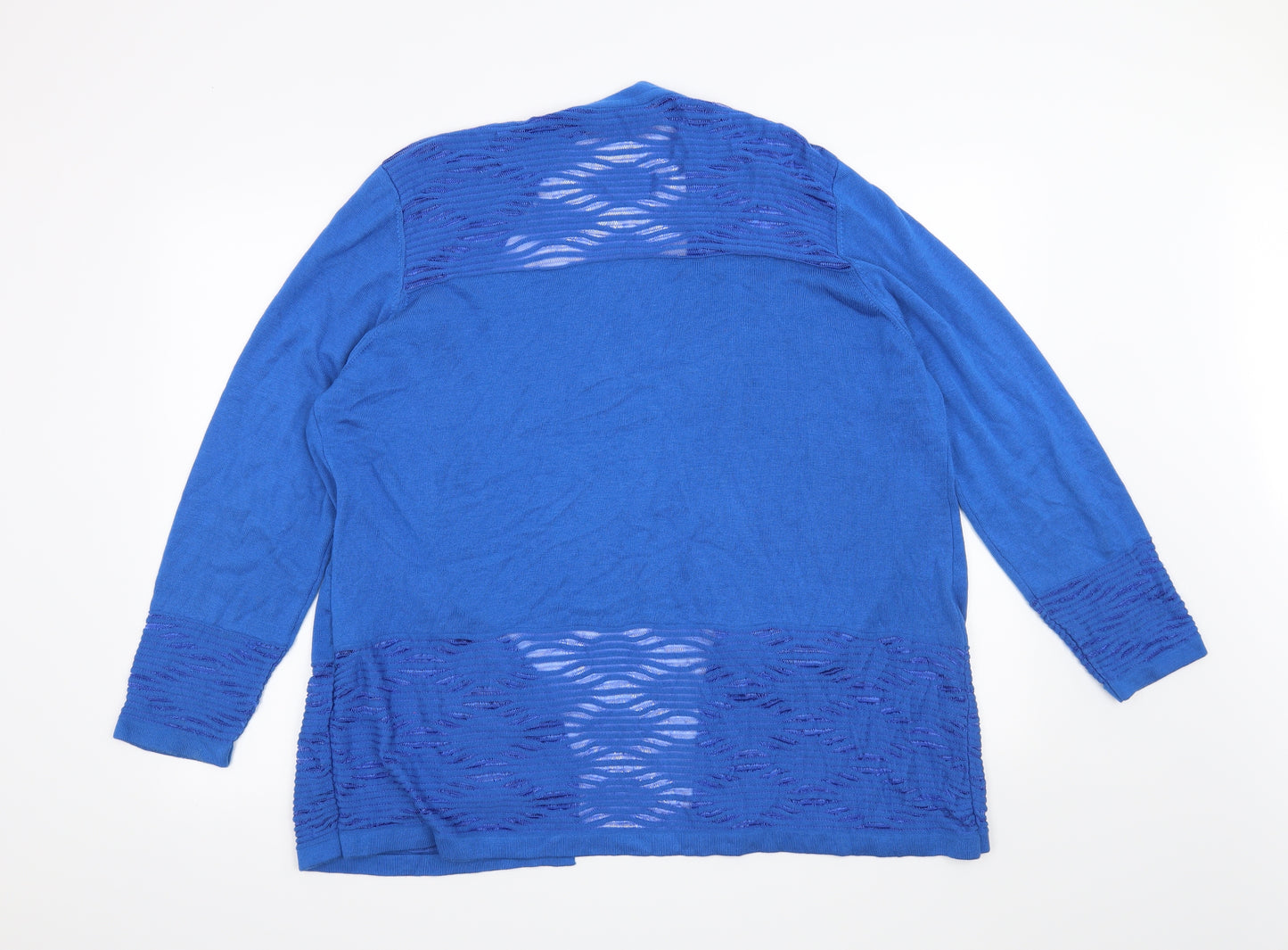 Marks and Spencer Womens Blue   Cardigan Jumper Size 18